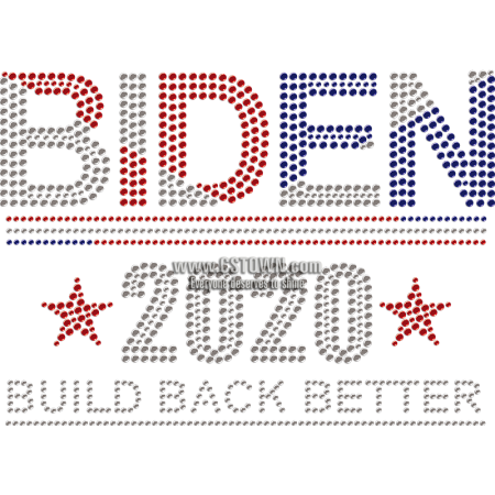 2020 Vote for Biden Rhinestone Heat Transfer